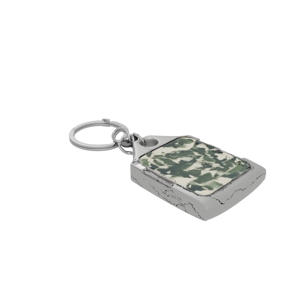 Camo Outline Monogram Initial X — keychains 3D print model, STL