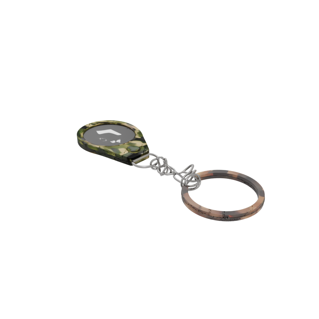 Camo Outline Moon Crescent Charm