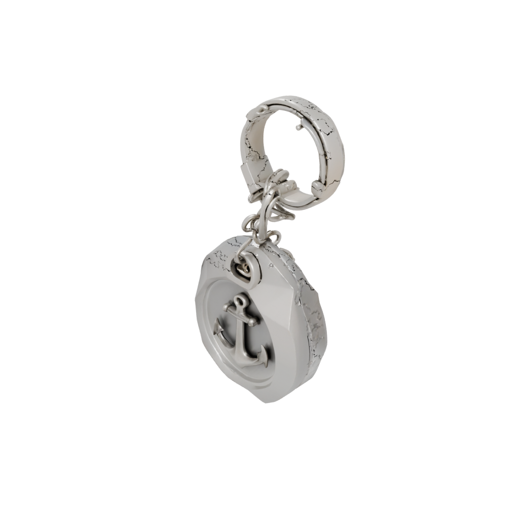 Crystal 3D Anchor Charm