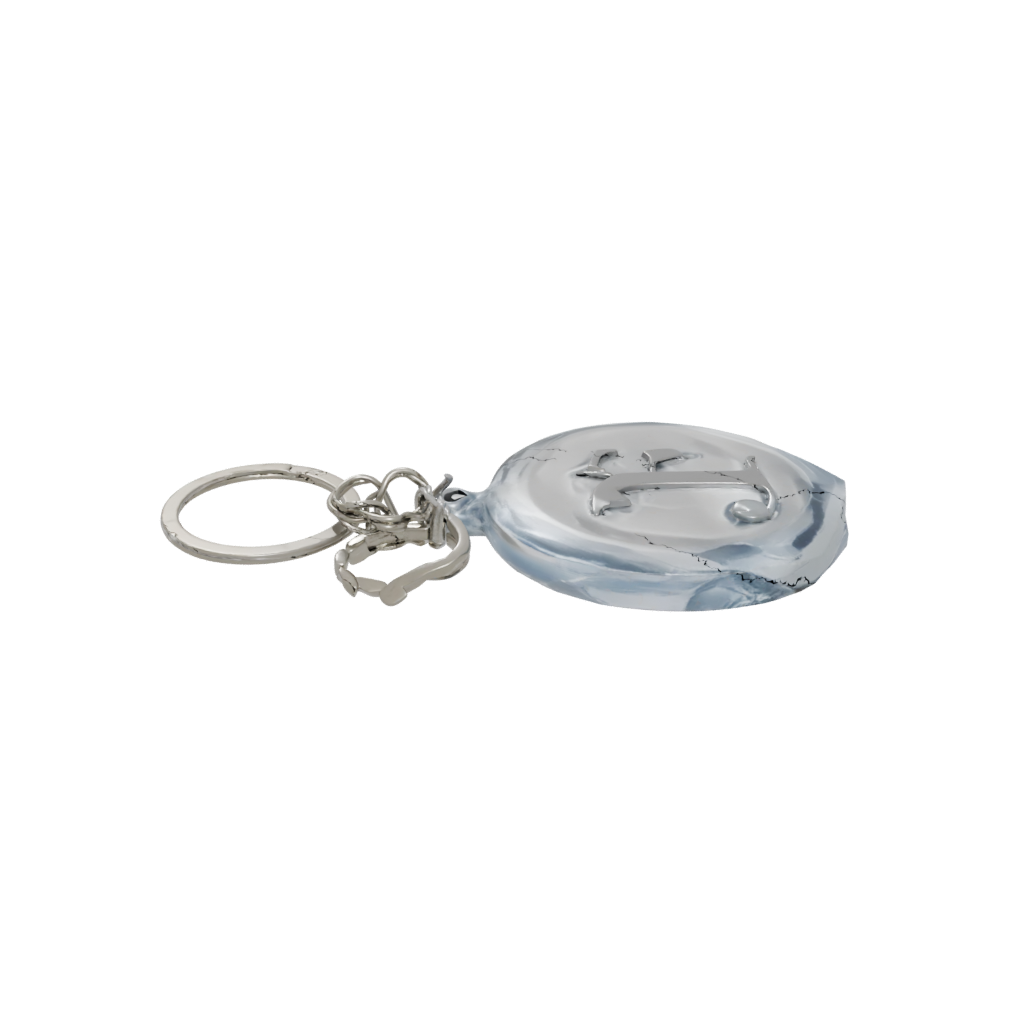 Crystal 3D Monogram Initial F