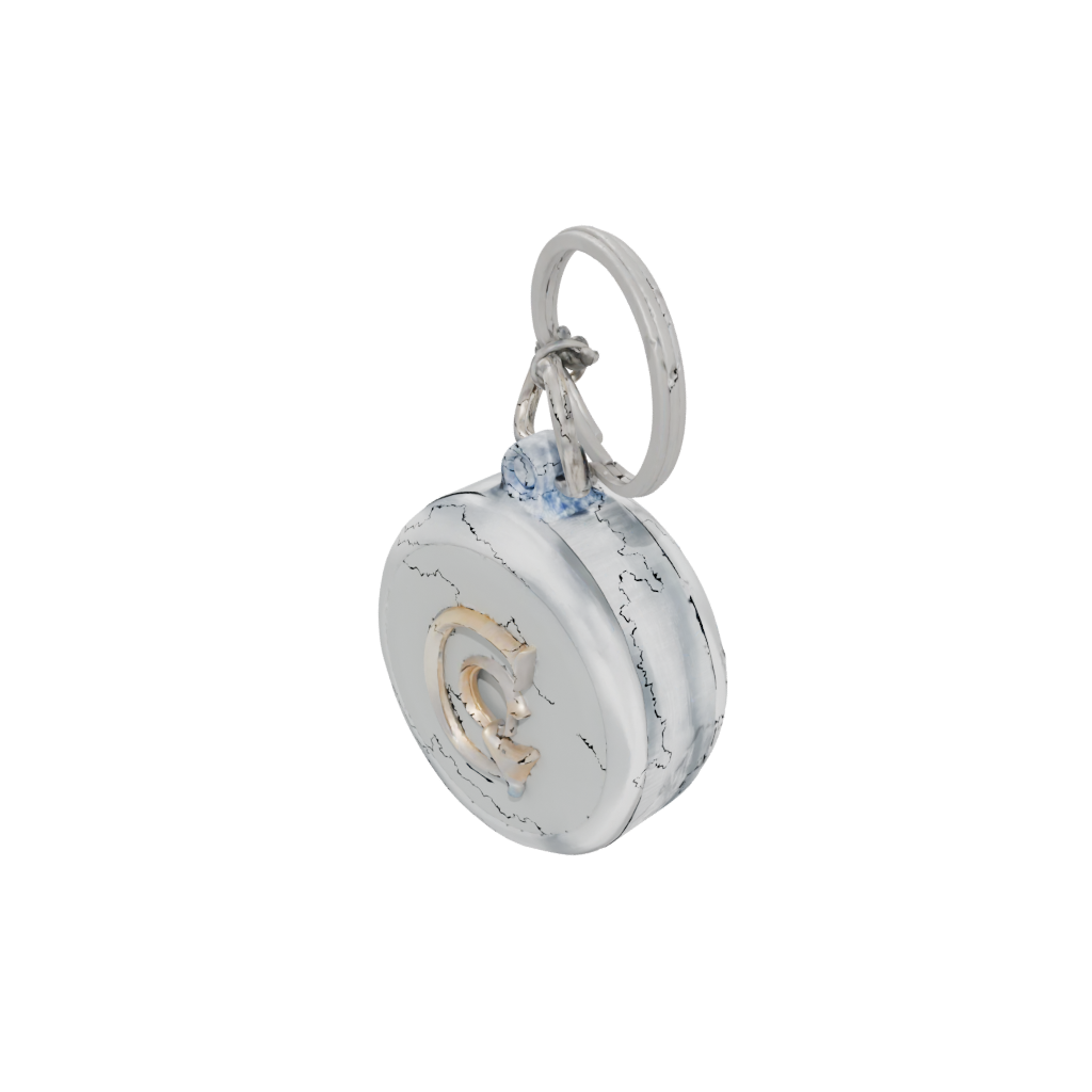 Crystal 3D Monogram Initial Q — keychains 3D print model, STL