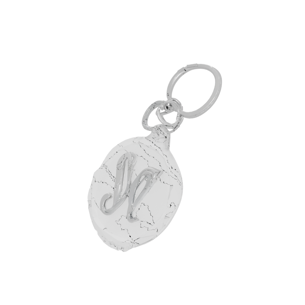 Crystal 3D Monogram Initial W