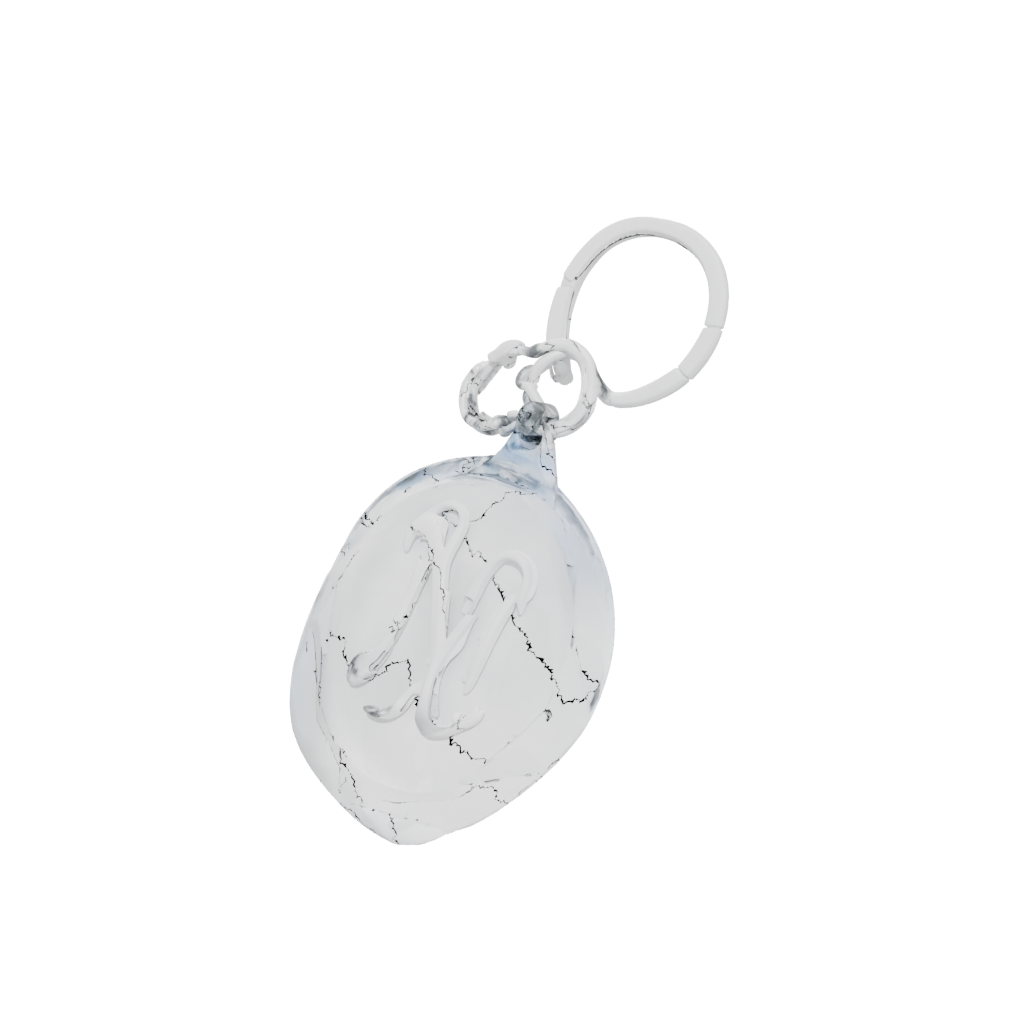 Crystal 3D Monogram Initial Y