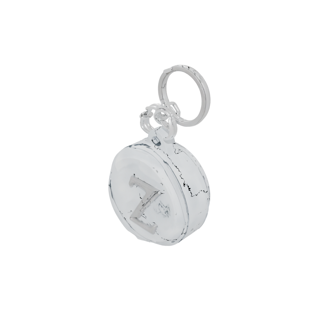 Crystal 3D Monogram Initial Z