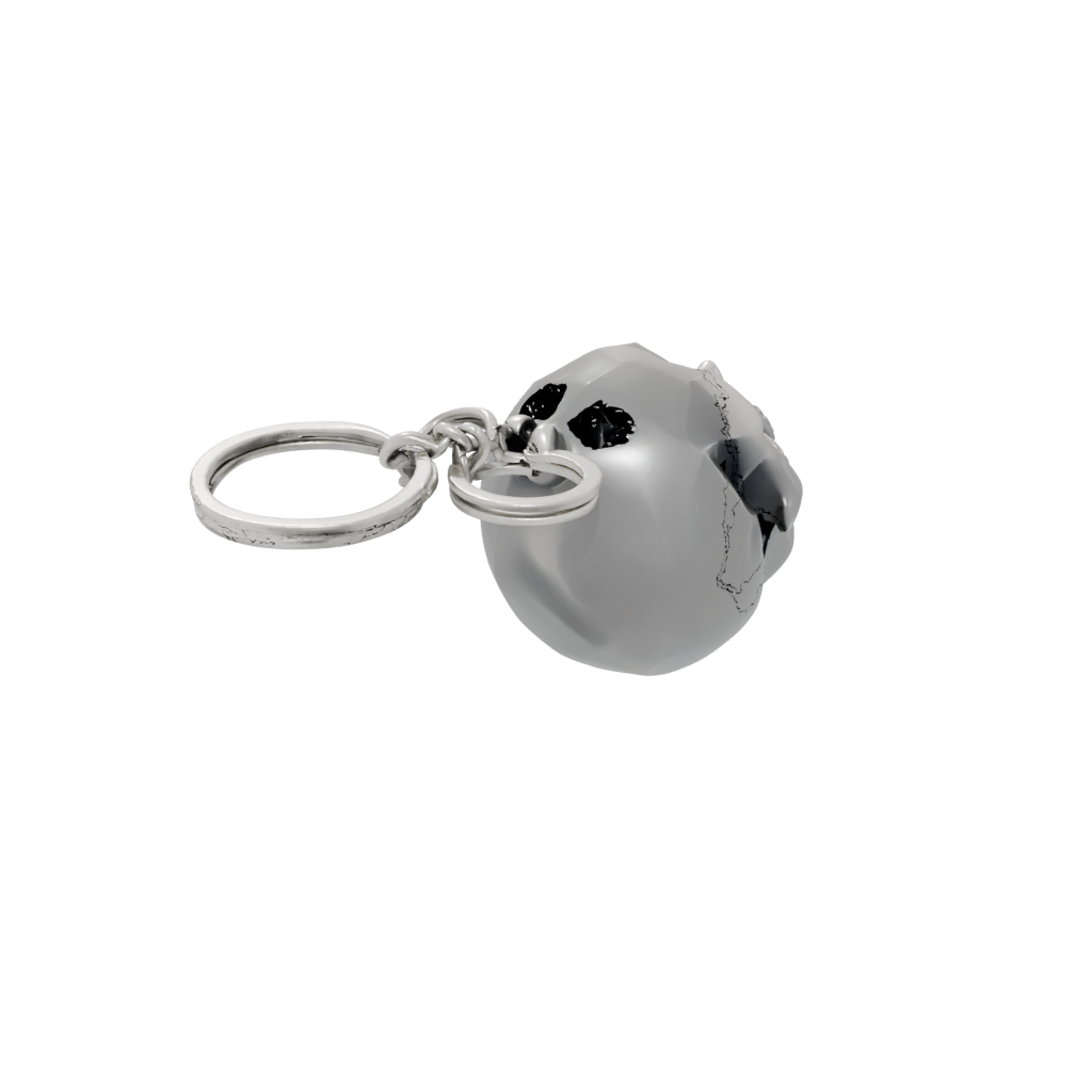 Crystal 3D Skull Charm