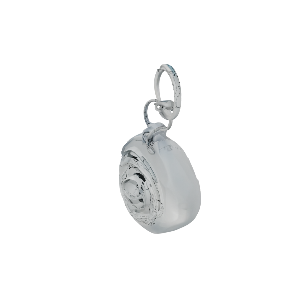 Crystal 3D Wave Charm