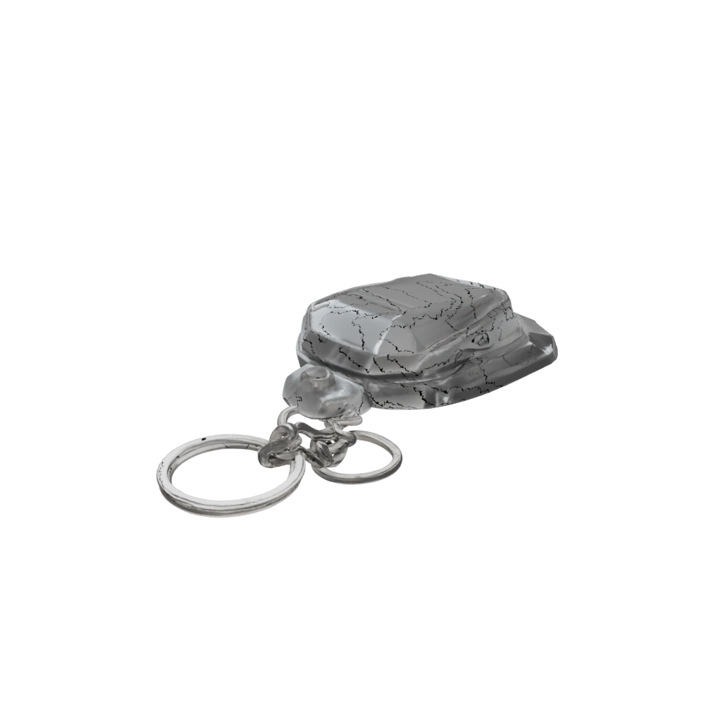 Crystal 3D Whistle Keyfob