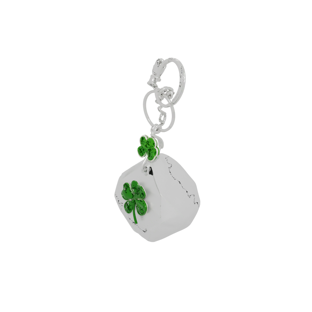 Crystal Four-Leaf Clover Charm