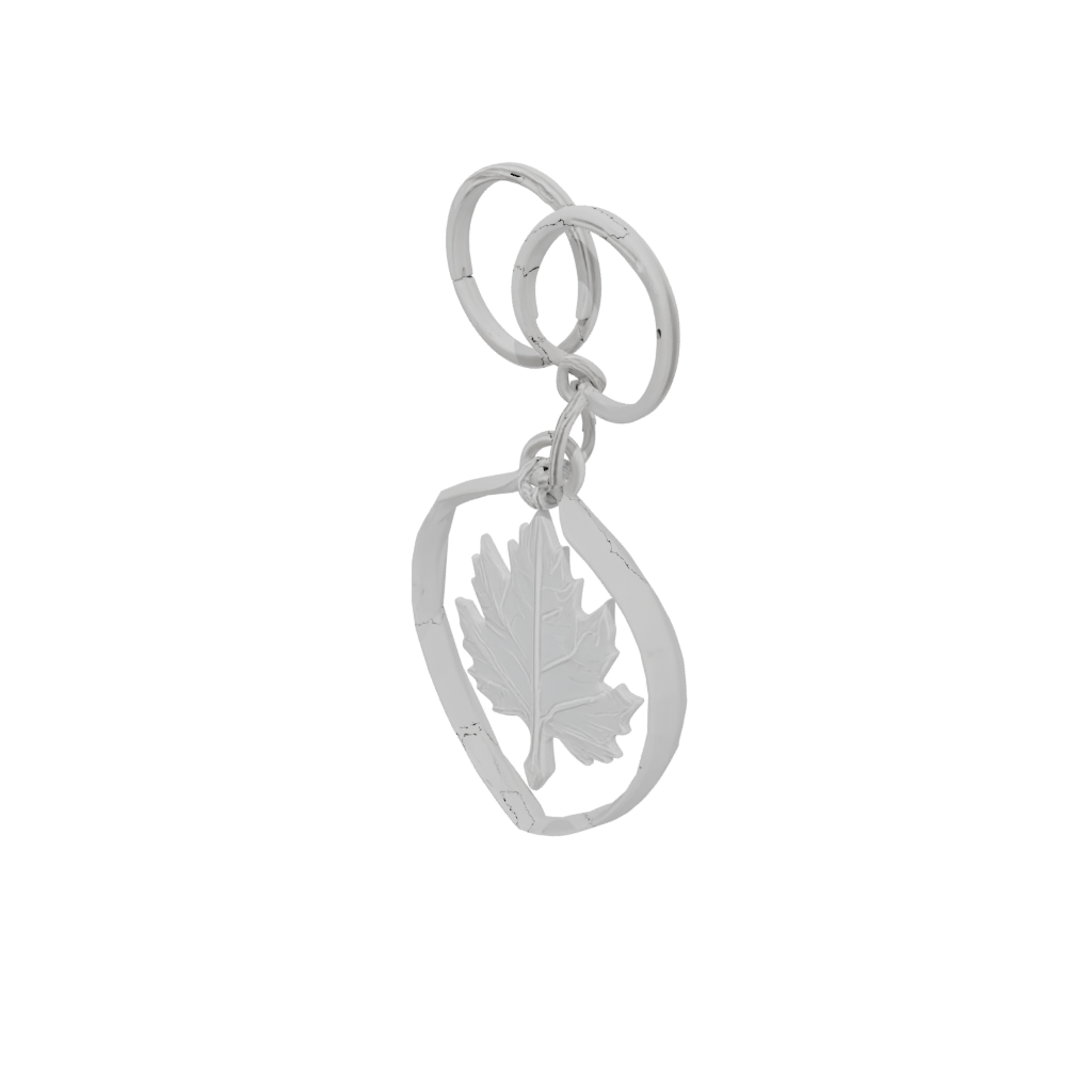 Crystal Leaf Charm