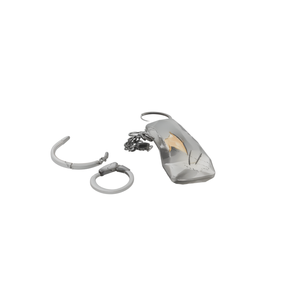 Crystal Lightning Bolt Charm