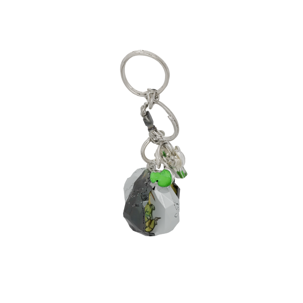 Crystal Mini Cactus Charm — keychains 3D print model, STL