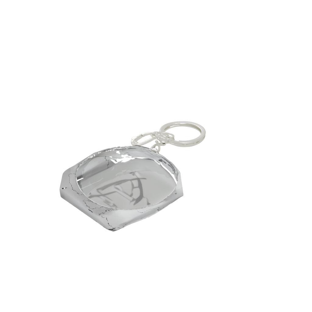 Crystal Monogram Initial A — keychains 3D print model, STL