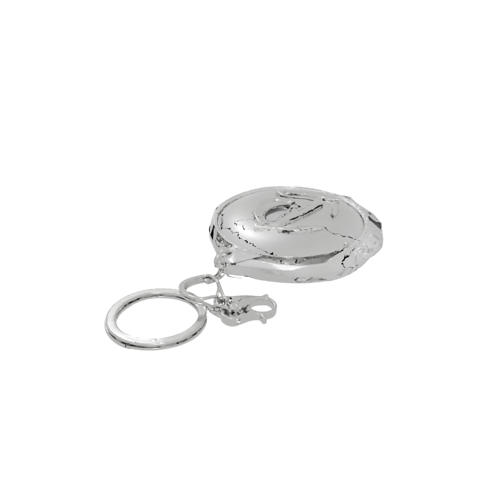 Crystal Monogram Initial P — keychains 3D print model, STL