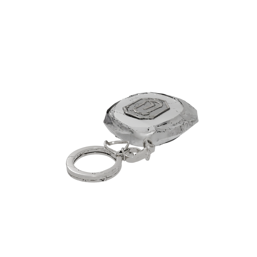 Crystal Monogram Initial U — keychains 3D print model, STL