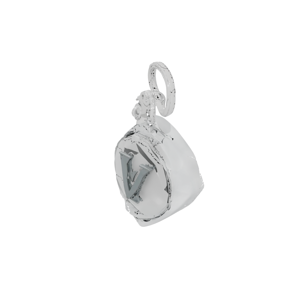 Crystal Monogram Initial V