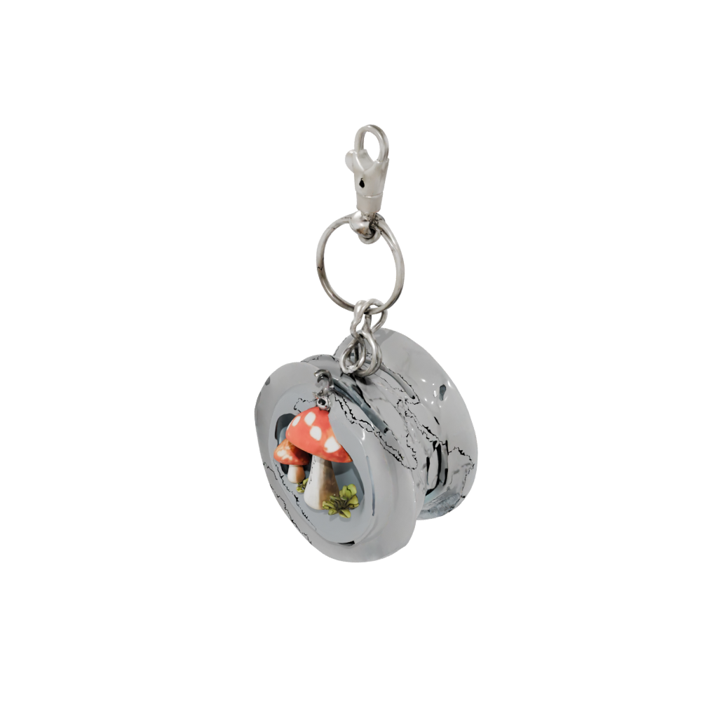 Crystal Mushroom Charm