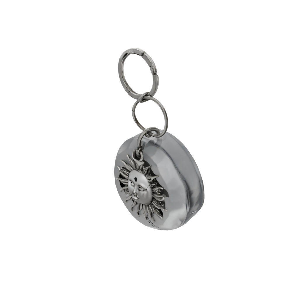 Crystal Sun Charm