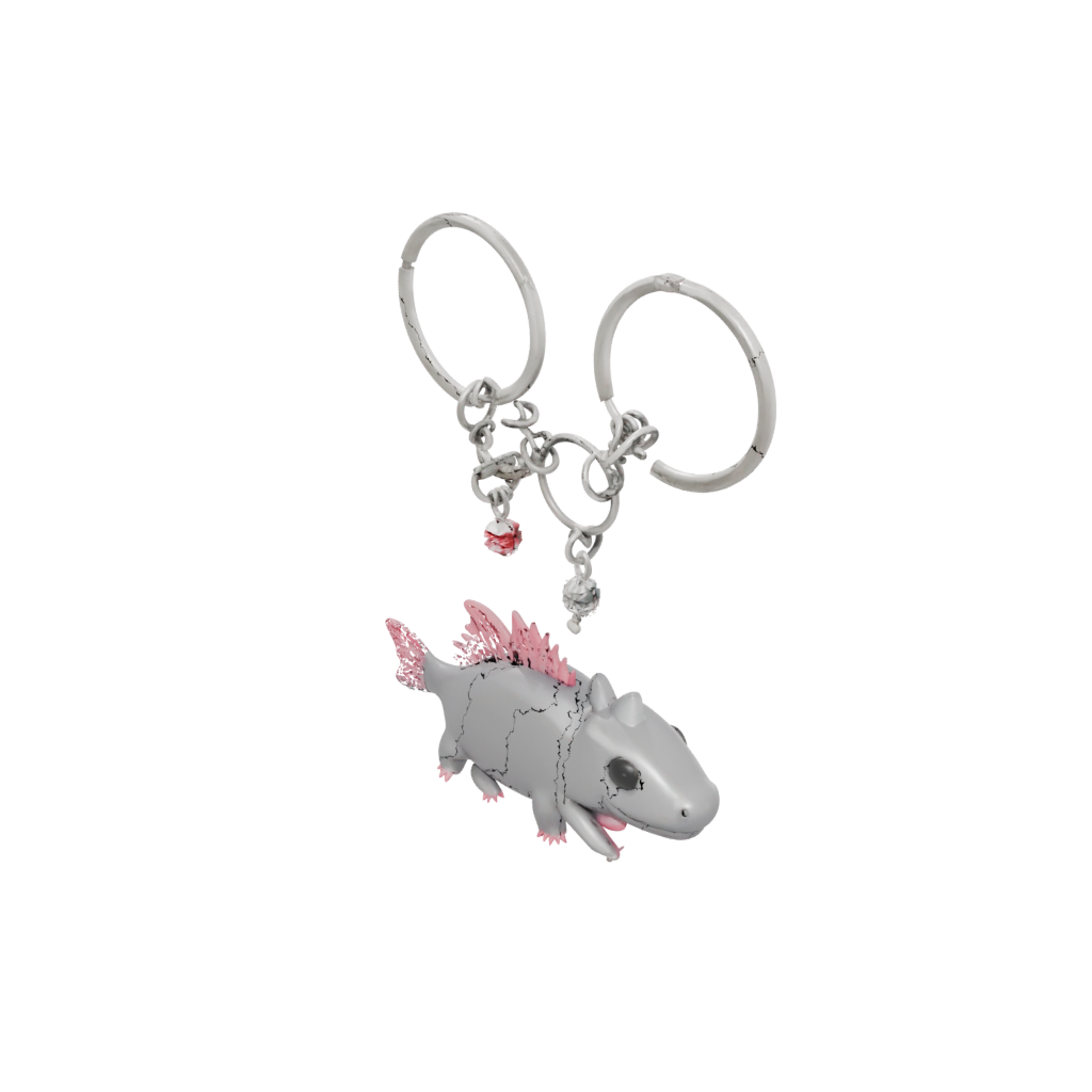 Crystal Tiny Axolotl Charm
