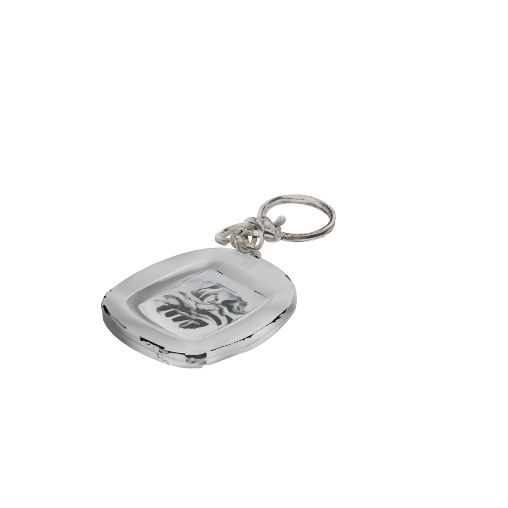 Crystal Wave Charm — keychains 3D print model, STL