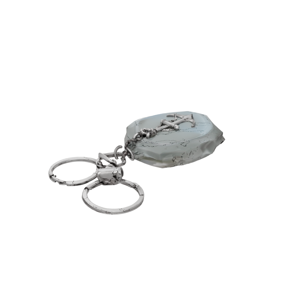 Crystal Layered Anchor Charm — keychains 3D print model, STL