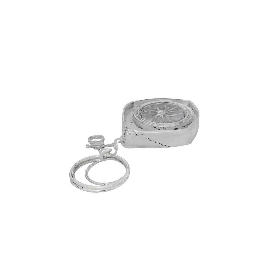 Crystal Layered Compass Charm