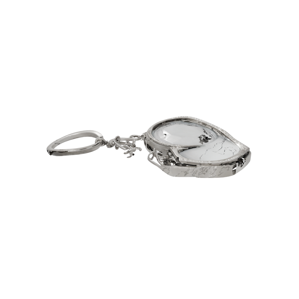 Crystal Layered Heart Locket Charm — keychains 3D print model, STL