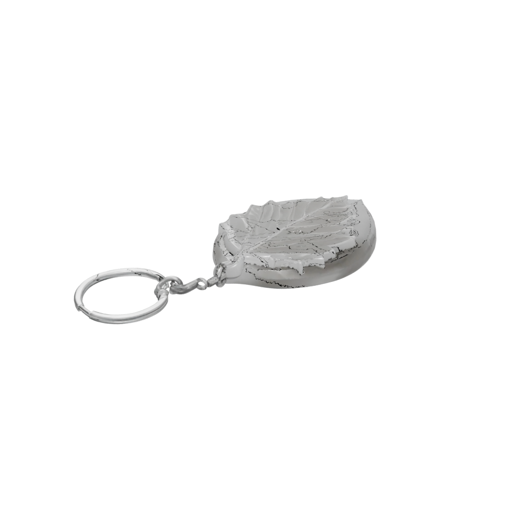 Crystal Layered Leaf Charm