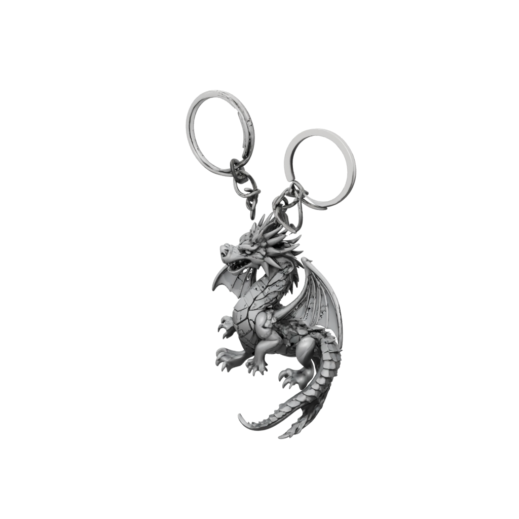 Crystal Layered Mini Dragon Charm