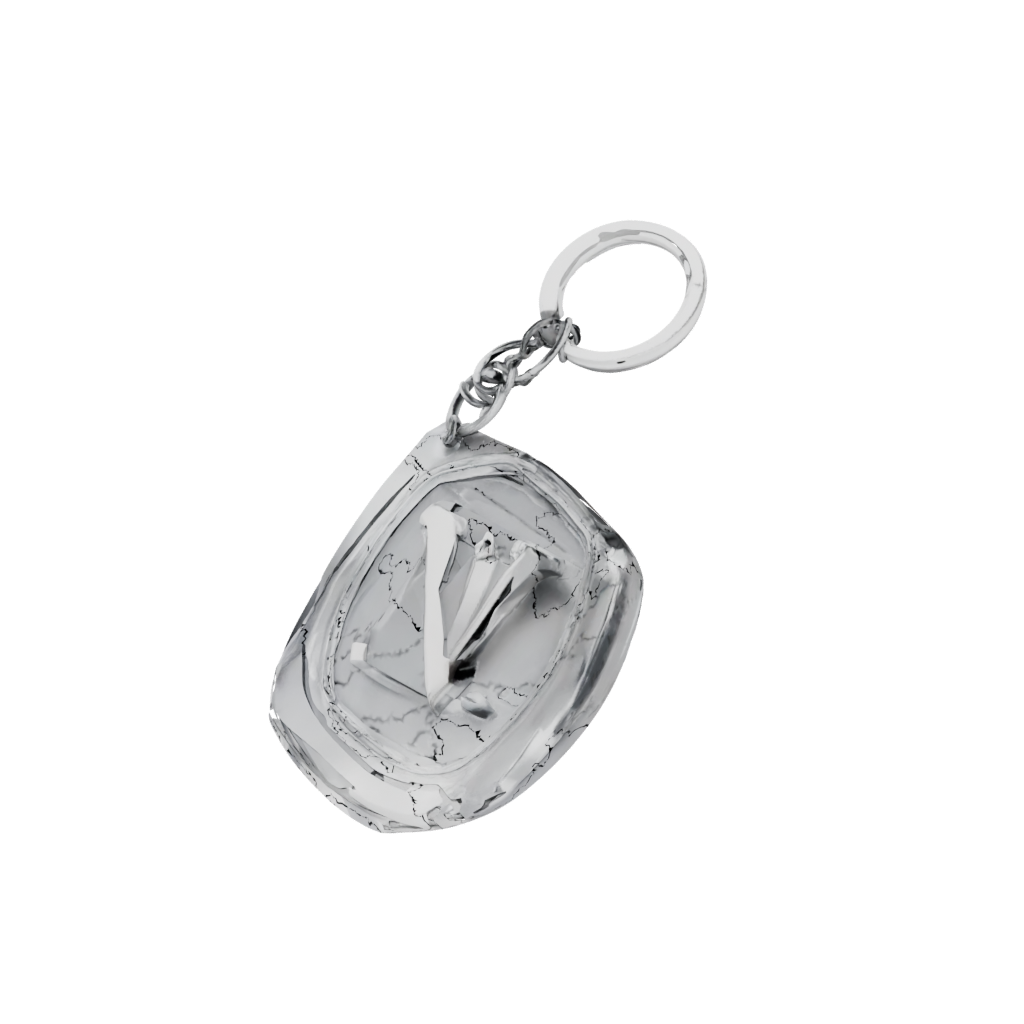 Crystal Layered Monogram Initial V