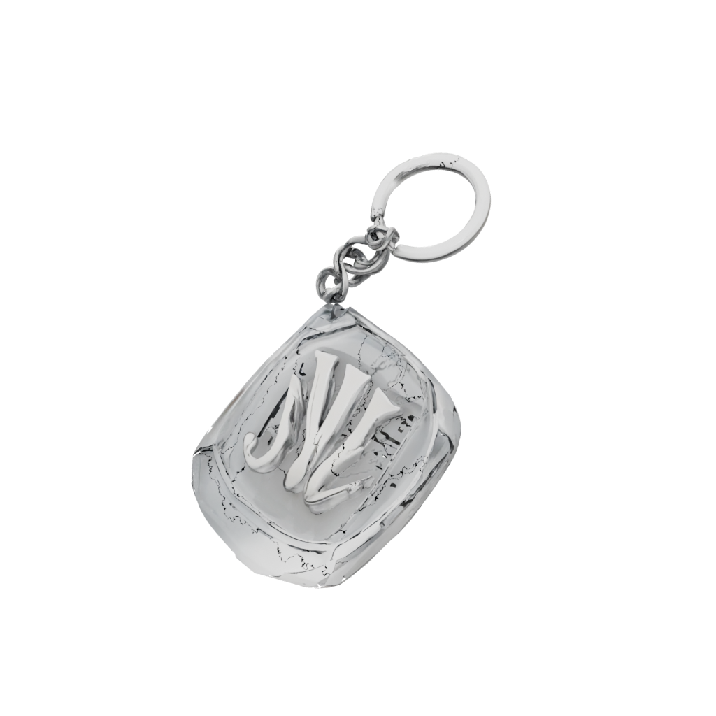 Crystal Layered Monogram Initial W
