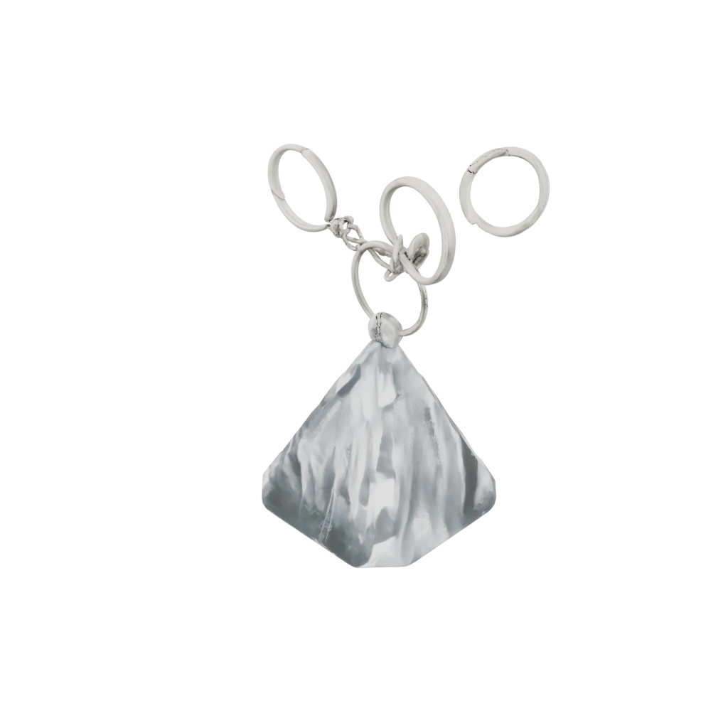 Crystal Layered Mountain Peak Charm