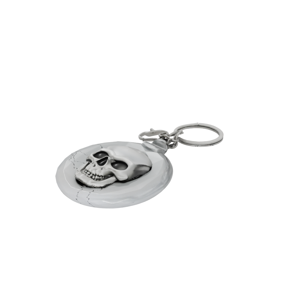 Crystal Layered Skull Charm