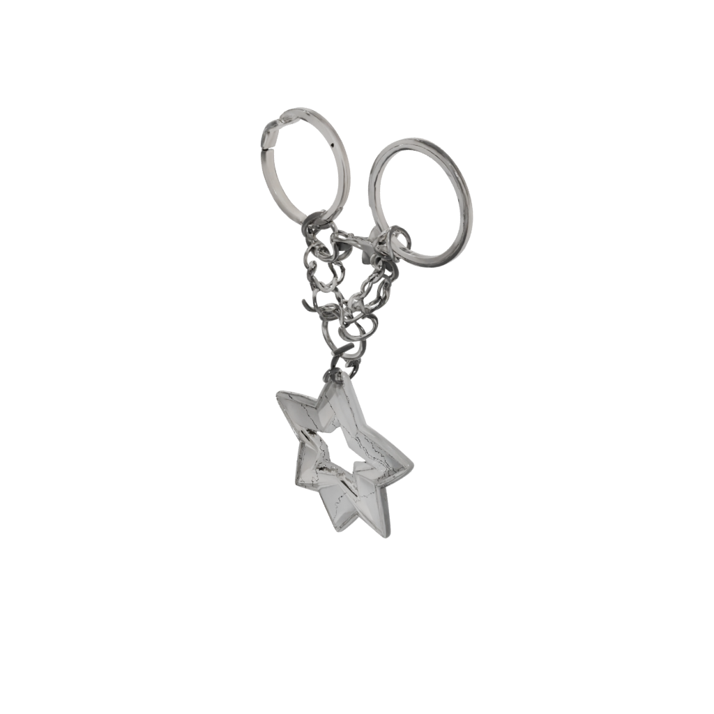 Crystal Layered Star Charm