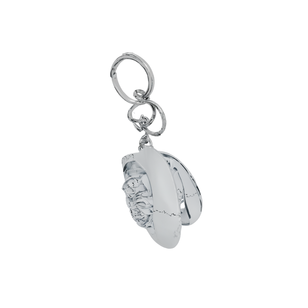 Crystal Layered Wave Charm