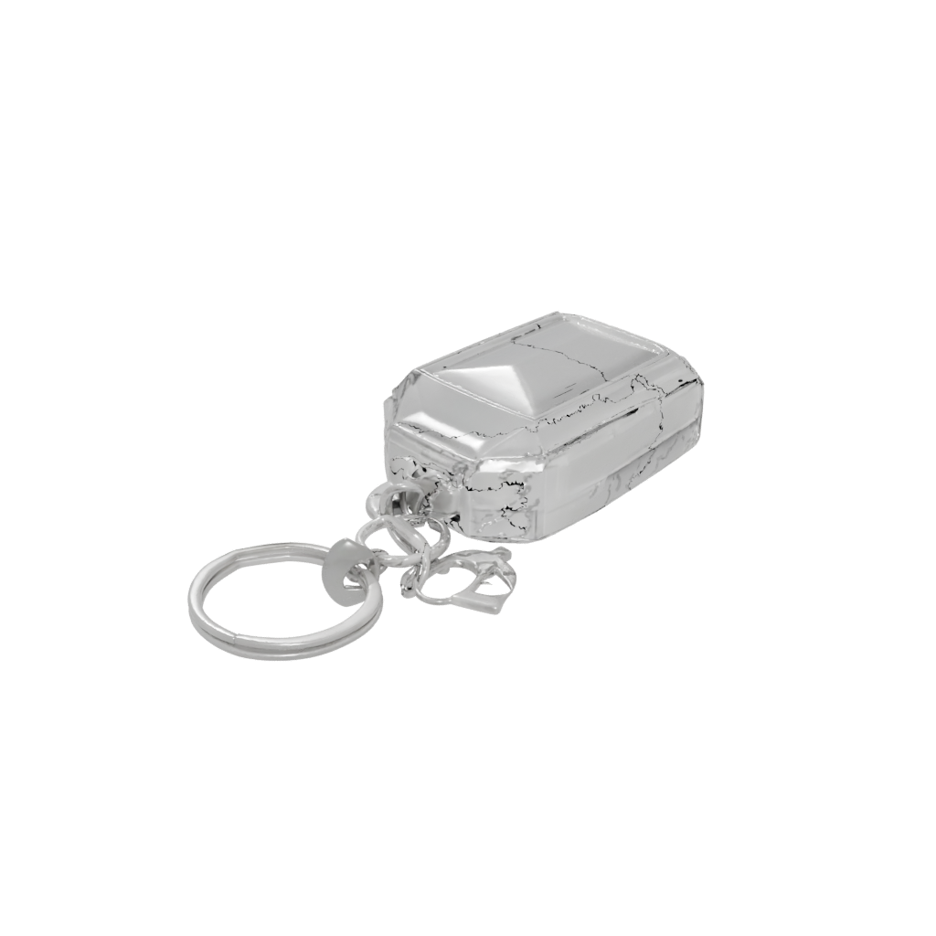 Crystal Layered Whistle Keyfob