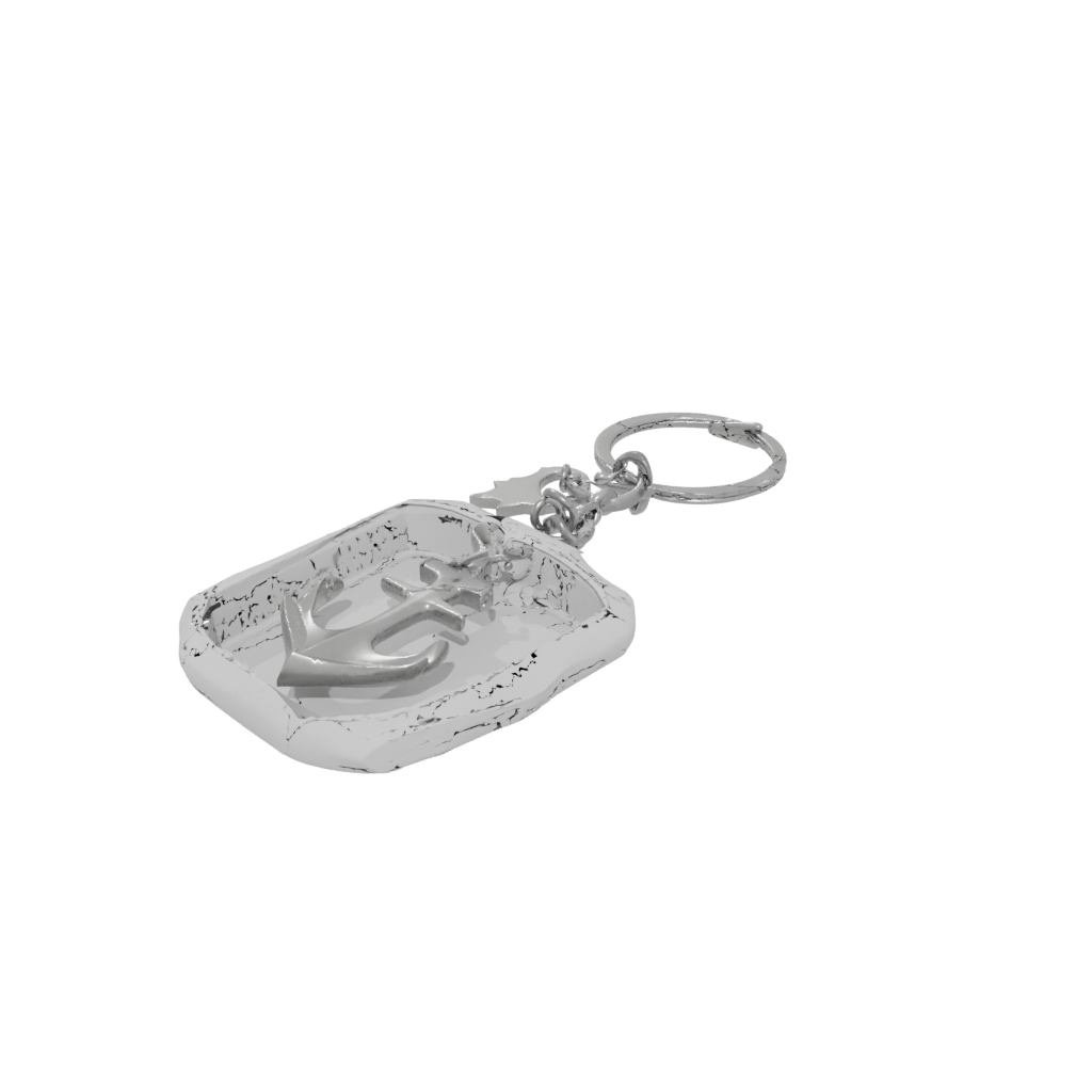 Crystal Outline Anchor Charm