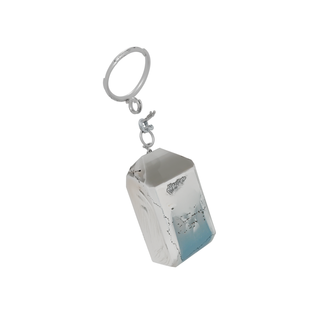 Crystal Outline Lightning Bolt Charm