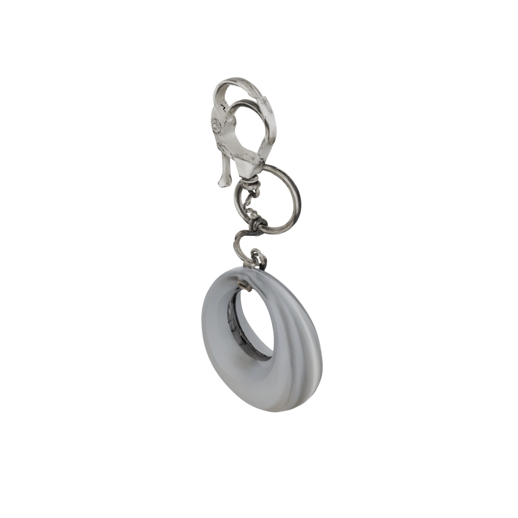 Crystal Outline Moon Crescent Charm