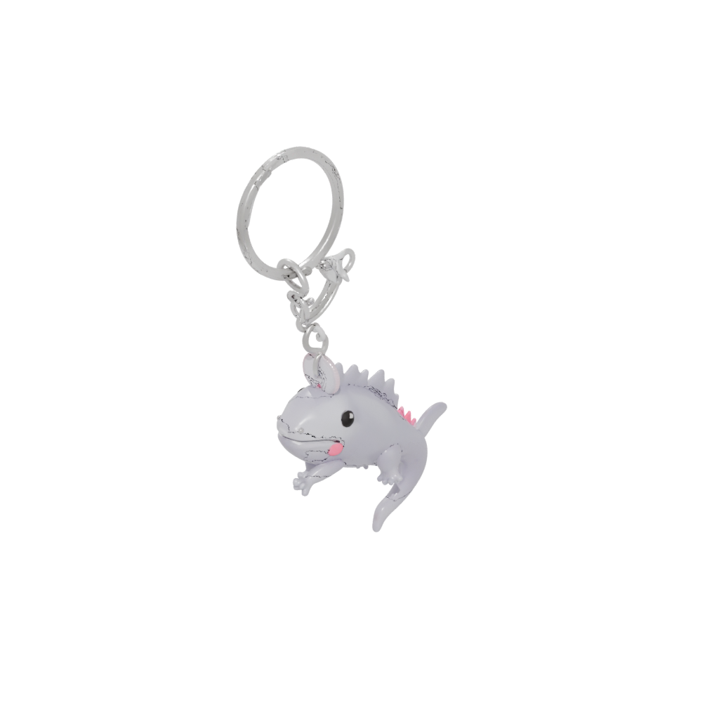 Crystal Outline Tiny Axolotl Charm