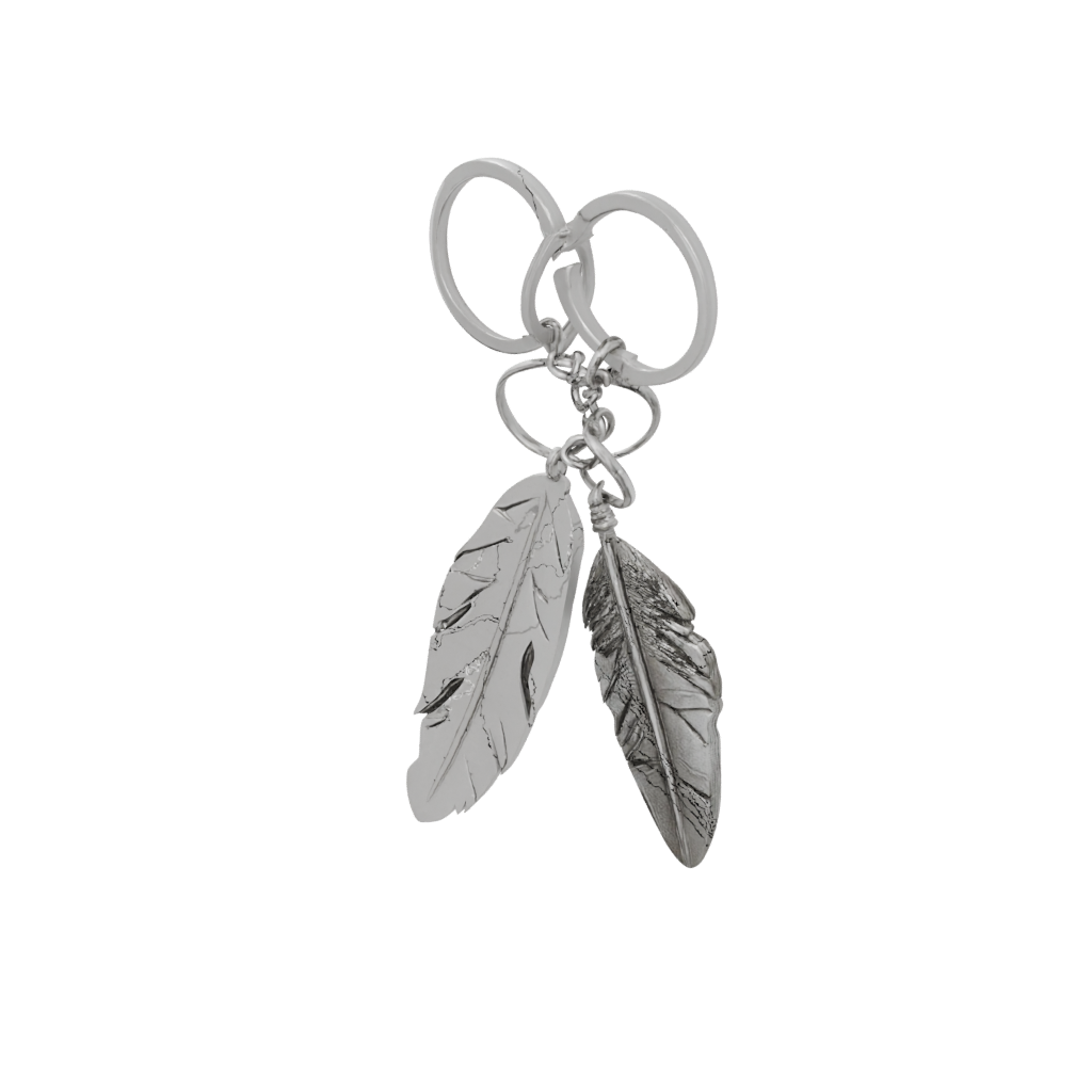 Feather Charm — keychains 3D print model, STL