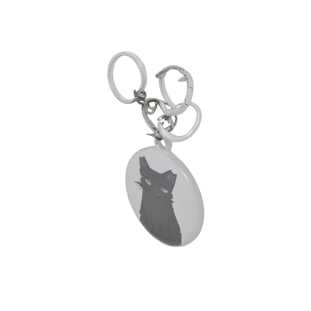Galaxy 3D Cat Silhouette Charm