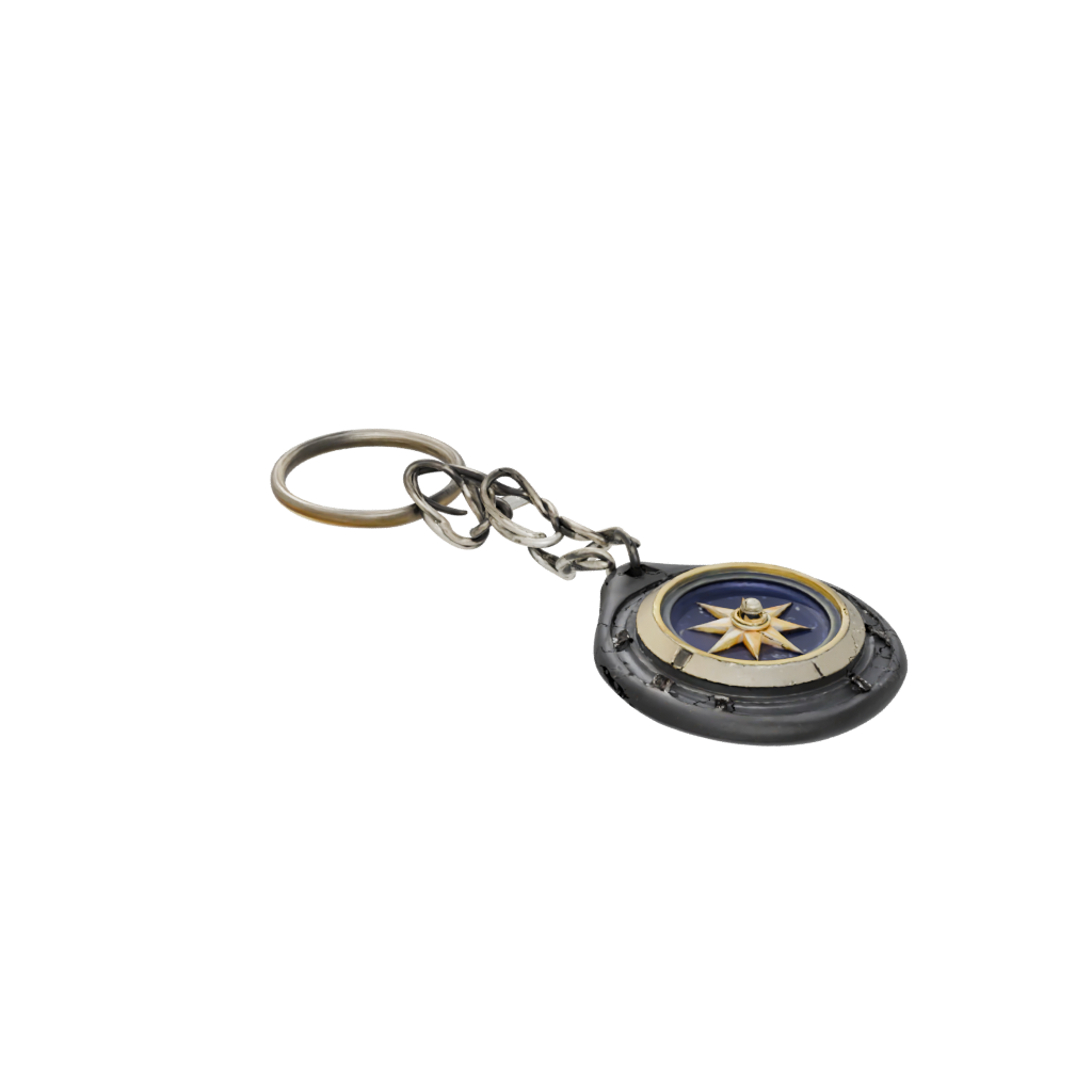 Galaxy 3D Compass Charm — keychains 3D print model, STL