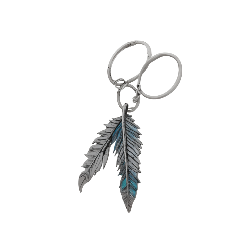 Galaxy 3D Feather Charm