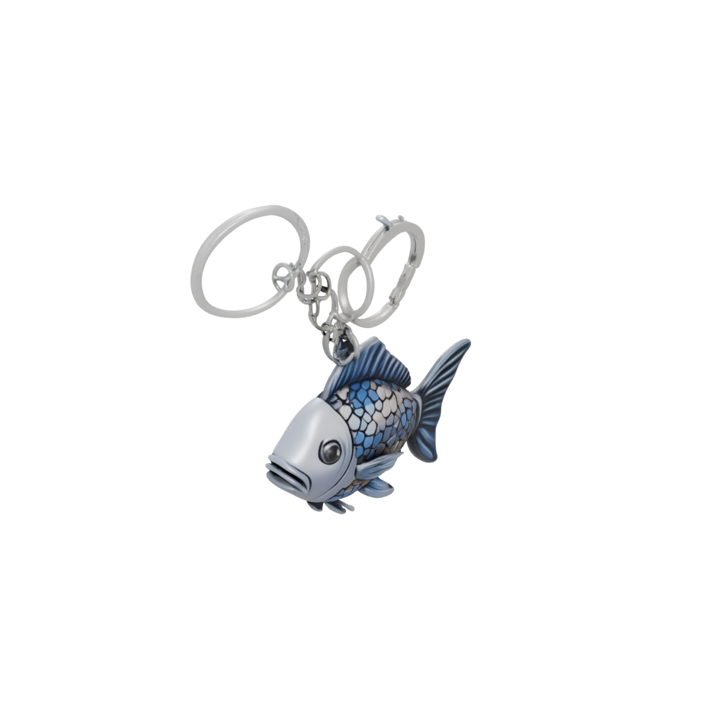 Galaxy 3D Fish Charm