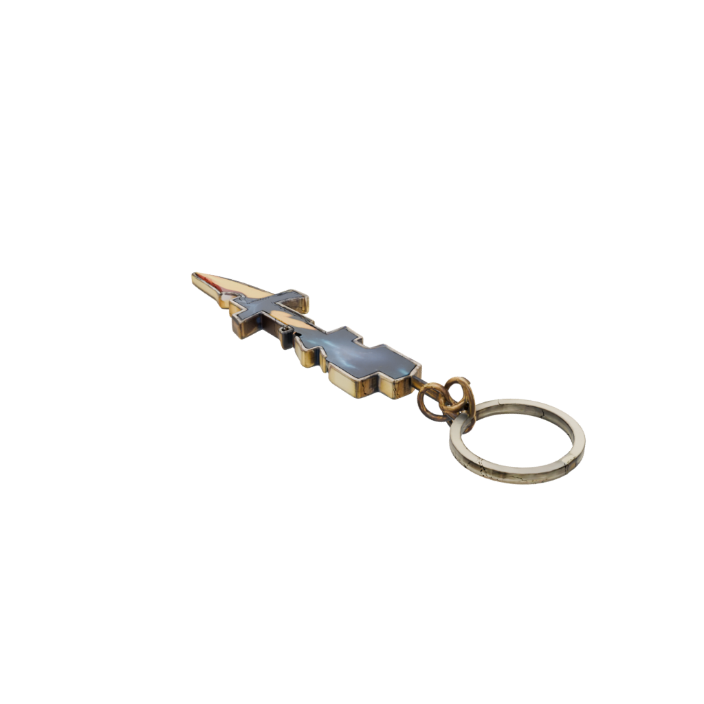 Galaxy 3D Lightning Bolt Charm