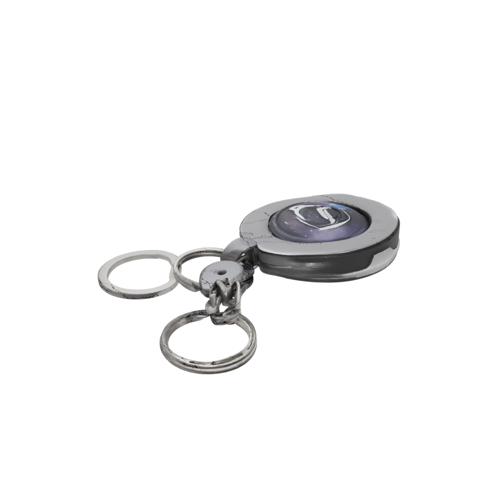 Galaxy 3D Monogram Initial Q — keychains 3D print model, STL