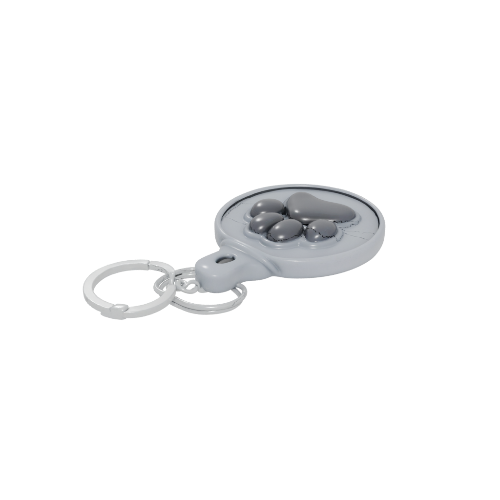 Galaxy 3D Paw Print Charm