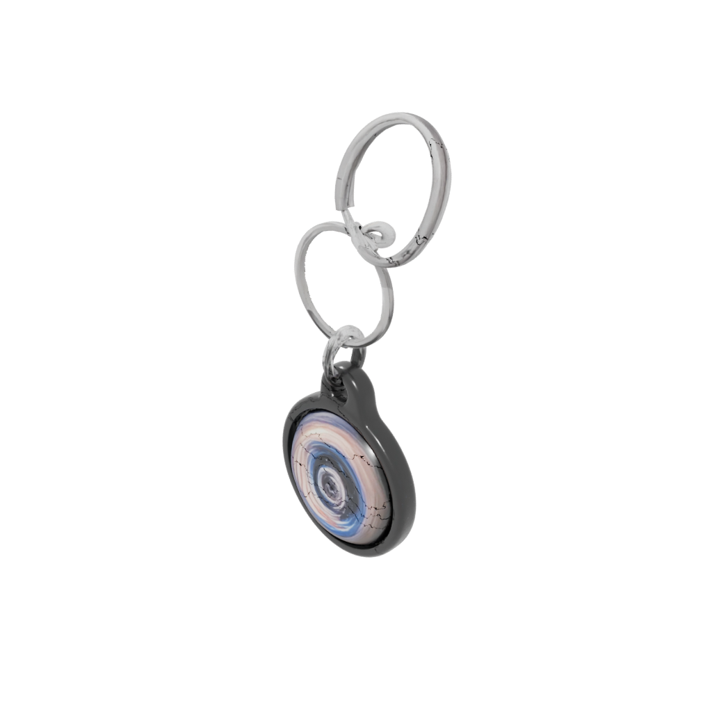 Galaxy 3D Wave Charm