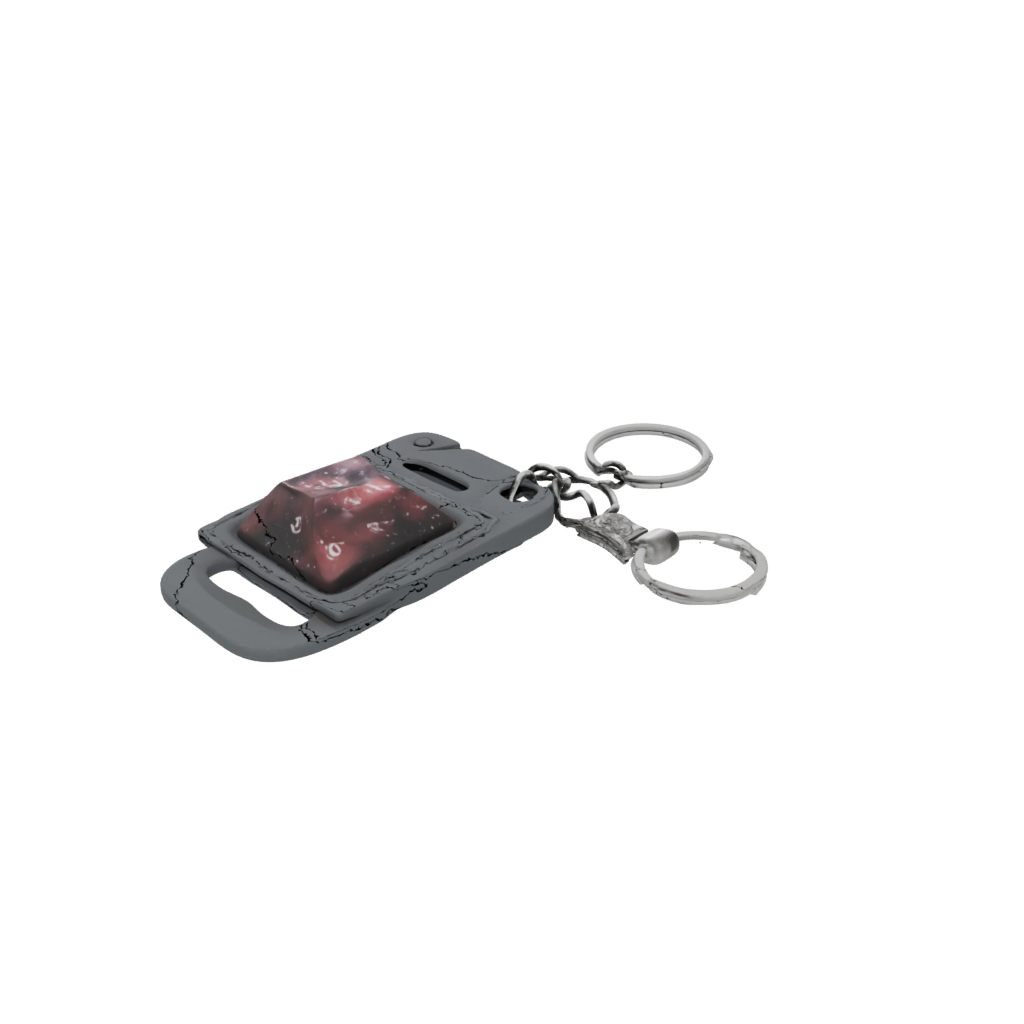 Galaxy Dice Holder Keychain — keychains 3D print model, STL