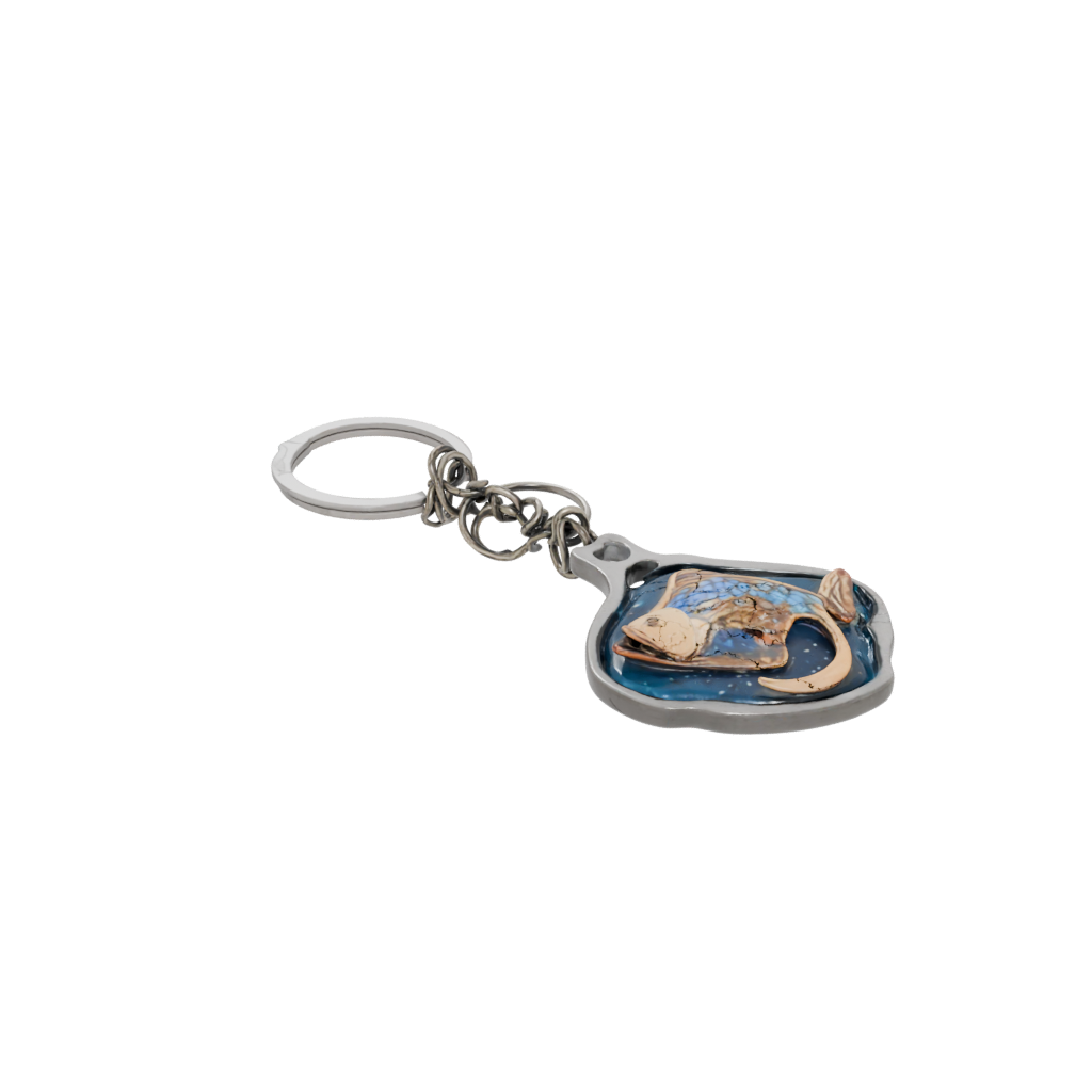 Galaxy Fish Charm — keychains 3D print model, STL